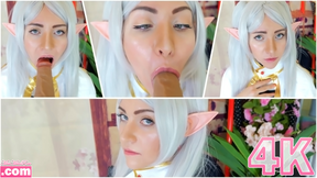 Frieren&#039;s Ahegao Blowjob