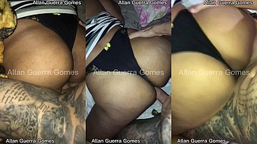 Uma Fã mulata veio me visitar e eu a recebi com todo carinho e ela gozou muito na minha rola do lutador de MMA Allan Guerra Gomes