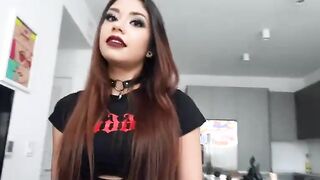 Bad Ass Bitch Into Fishnets Practices Her Occult Spells