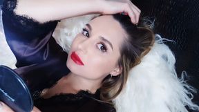 My red Marlboro soaked in my red lipstick