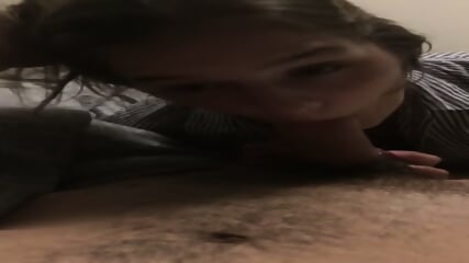 blonde student sucks dick after class