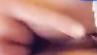 Masturbation with Talc Container Leaking Cunt mom