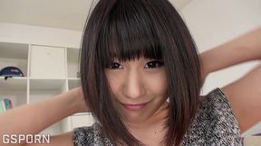 funny japanese teen using vibrator in the park and fuck at home
