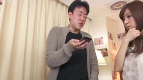 Five Horny Japs Teach Brunette MILF a Lesson in Lace