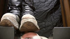 Floor-face trampled by rave girl in Swear massive shoes (part 2 of 3), flo183x 1080p
