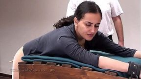 Yasmeena gets her ass caned hard