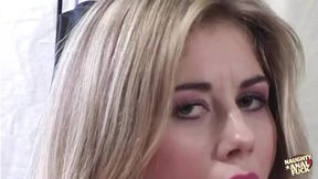 Blonde bombshell gets slammed by massive dong in sweaty gym romp