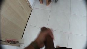 Horny Stepson Fucks My Pussy in the Bathroom of My Room - Porn in Spanish