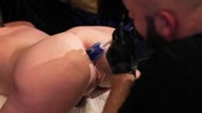 Brush fucked asshole