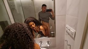 i won t even let her pee in peace!!