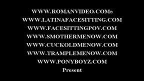 Femdom face sitting pussy licking hot domination of a slave in hot femdom ass worship facesitting female domination ass grinding and licking pussy worship to orgasm 9987