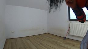 Nymphomaniac maid cleans an abandoned house ep 257