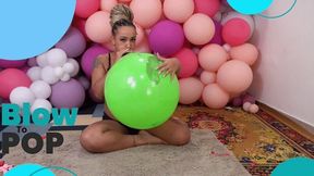 Manu Vintage Balloon Blow to Pop: A Rare and Thrilling Experience! - 4K