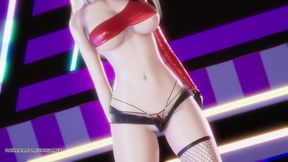 Mmd Redfoo - Newthang Ahri Sexy Striptease League of Legends Hentai Uncensored 4K 60fps