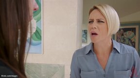 Step Mom teaches teen ass fucking ride huge black cock
