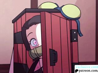 Nezuko x Mitsuri Uncensored Lesbo Manga Animation Porn