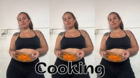 Cooking lunch