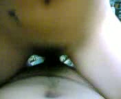 Skinny and titless teen girflriend riding me on top
