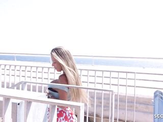 GERMAN SCOUT - FITNESS MEGA TITTEN mother I'd like to fuck HELENA I BEI STRASSEN CASTING HART GEFICKT