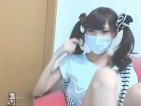 Steamy isolated masturbation session with busty Japanese celeb