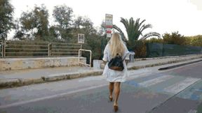 Walking in mules shoes on the beach 2 WMV(1920x1080)FHD