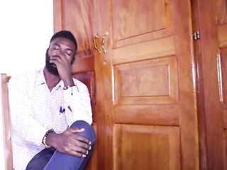 Pascalina CMR is copied to the office by 2 males 1st pendant to sign the partnership contract for a bridges construction market. Adultery in coaction