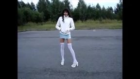 my most beautiful and best legs in a beautiful dre