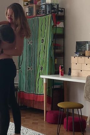 Fun Homeparty - Dancing Tits &amp; Sucking Lips - Perfect MILF Body