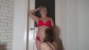 Her finger deep in your navel sa BK