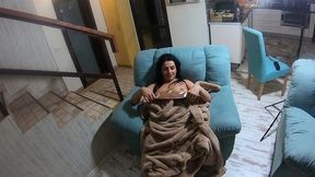 romantic fucking and cum play on a fur-coat linner 268