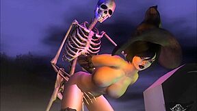 Witches Ball 2 - The After Party - Xxx Skeleton Sex