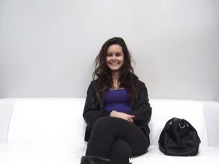 Czech teen girl does porn casting