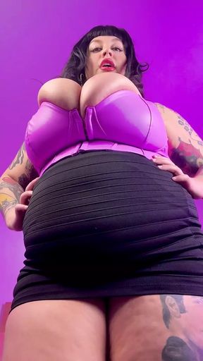 Slutty BBW Boss From Boston Catches You Staring At Her Tits