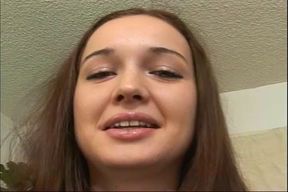 Teen slut with a hairy pussy gets a hardcore fuck and suck