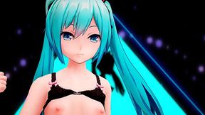 Hatsune Miku Seductive Strip - Mirrors MMD by Steelix2