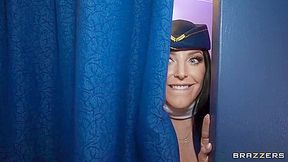 This Flight Attendant Fucks: [hd