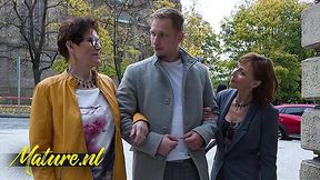 Slutty MILFs Take Home a Stranger for Hardcore Mature Fucking