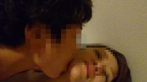 Gal eats ants, gets face licked, and receives deep, sloppy tongue kisses, full-on