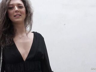 GERMAN SCOUT - SLIM COLLEGE CUTIE ISABELLA PICKED UP AND DRILLED