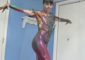 Body painting with Samantha