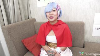 Costume on and blowing penis our Bombshell amateur Japanese sexy