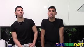 Hung Aussie Larken Sucks Kaleb Hard Dick Before Riding