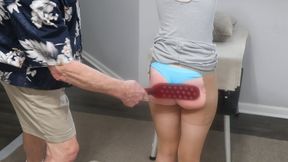 Reagan Reid's BDSM Play Includes Spanking, Paddling & Caning Precedes Old Man Anal&#x1F44C; Penetration & Cum Inside Her