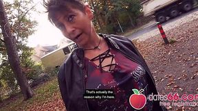 Perverted Granny Rubina Goes Wild in Outdoor Fucking POV Video!