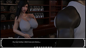 Tifa Dark Heaven [ CUCKOLD HENTAI GAME ] Ep.6 GF giving a HANDJOB to a BBC while her BOYFRIEND wait outside !