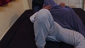 Naughty&#x1F608; Hijab-wrapped Beauty Satisfies Her Nighttime Cravings With Lover