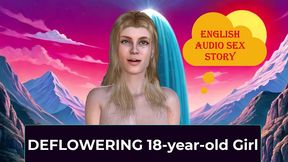 deflowering 18-year-old girl - english audio sex story