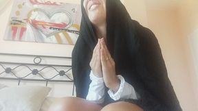 a wild nun, you say blasphemous vulgarity without restraint