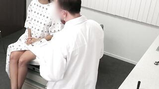 Busty Asian babe Madi Laine craves to taste her doctors massive cock during a checkup