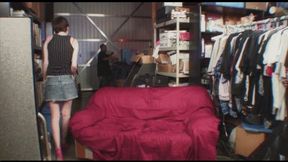 Big Black Cock Mister Jobemson Fucks Her Babysitter In The Garage And Cums In Her White Little Mouth! (1st half wmv)